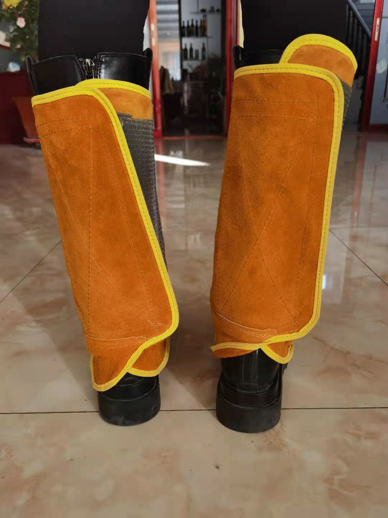 牛皮电焊护脚护腿套焊工脚套防护脚盖隔热护脚劳保防护焊接护足