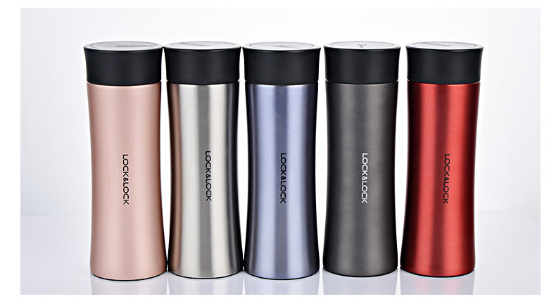 乐扣保温杯便携直身杯男士水杯创意学生茶杯杯子lhc4027