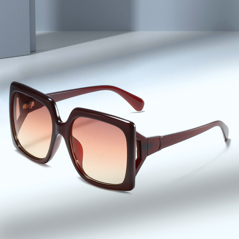 2021新款方框太阳镜 欧美时尚品牌古家同款墨镜 个性镂空墨镜女