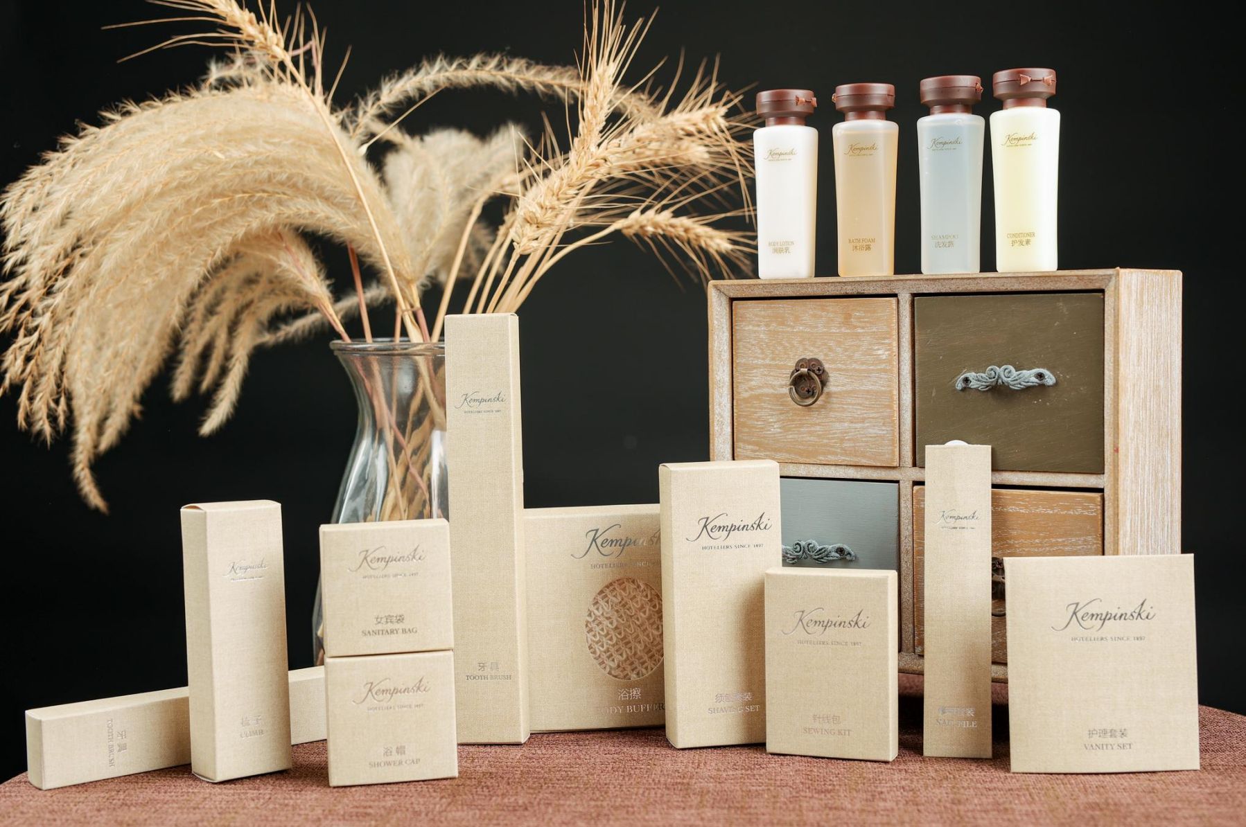 五星级高端凯宾斯基酒店客房一次性用品外贸出口易耗品备品套装