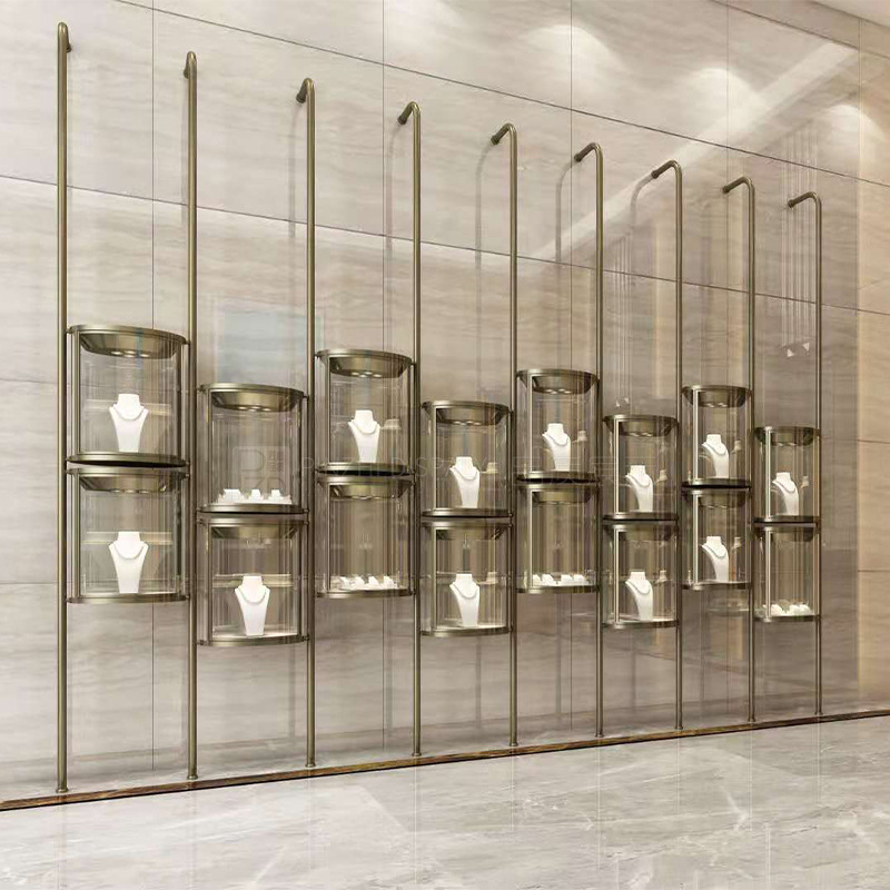 上次高端珠宝展示柜设计首饰玻璃黄金奢侈品精品饰品展示台定制做