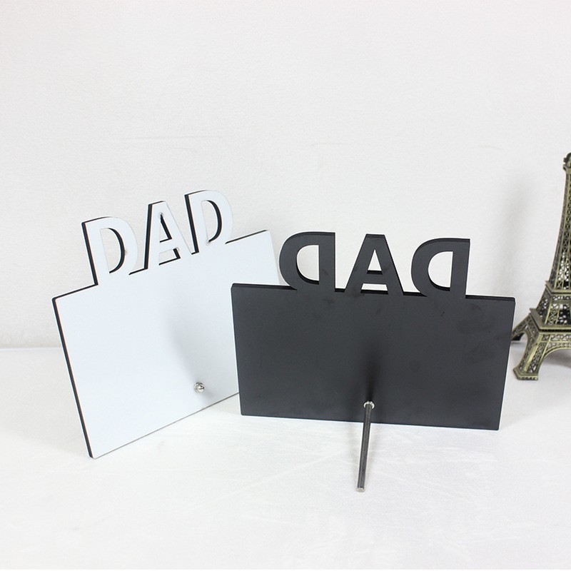 Thermal Transfer Photo Frame Wooden Board Painting Sublimation Heat Transfer Patch Wooden Photo Frame Wooden Prints Father's Day Dad New
