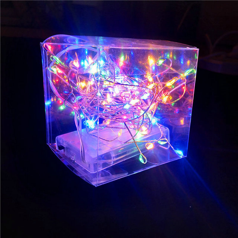 蜈蚣脚铜线灯串圣诞节日装饰led灯串婚庆布置铜丝星星彩灯批发