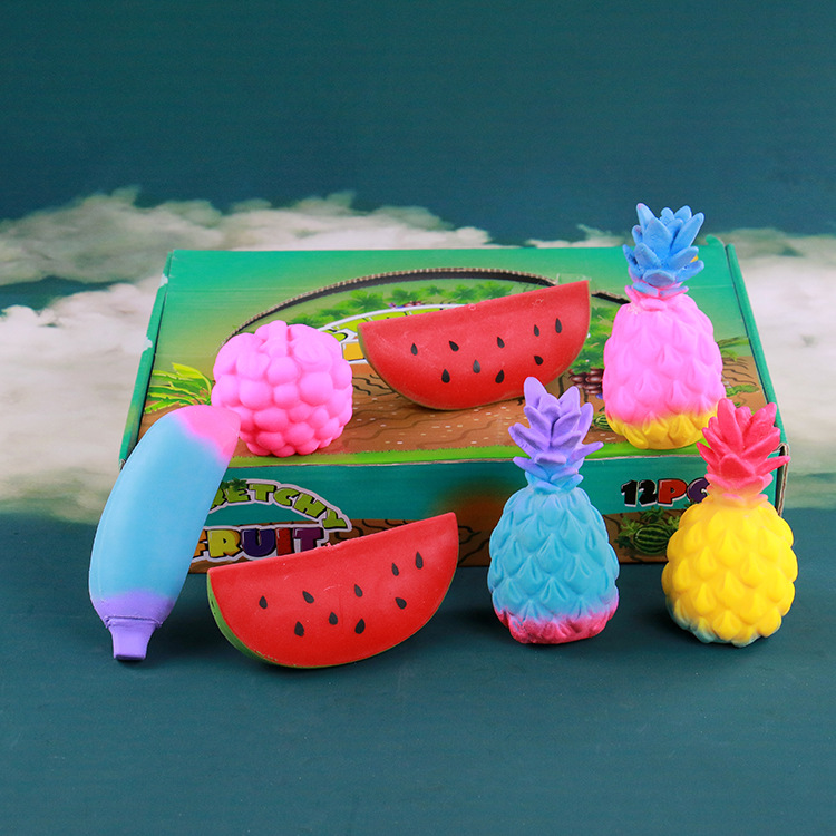 Fruit Plastic Vent Toy Flour Decompression Trick Toy Creative Children Squeezing Toy Small Gift