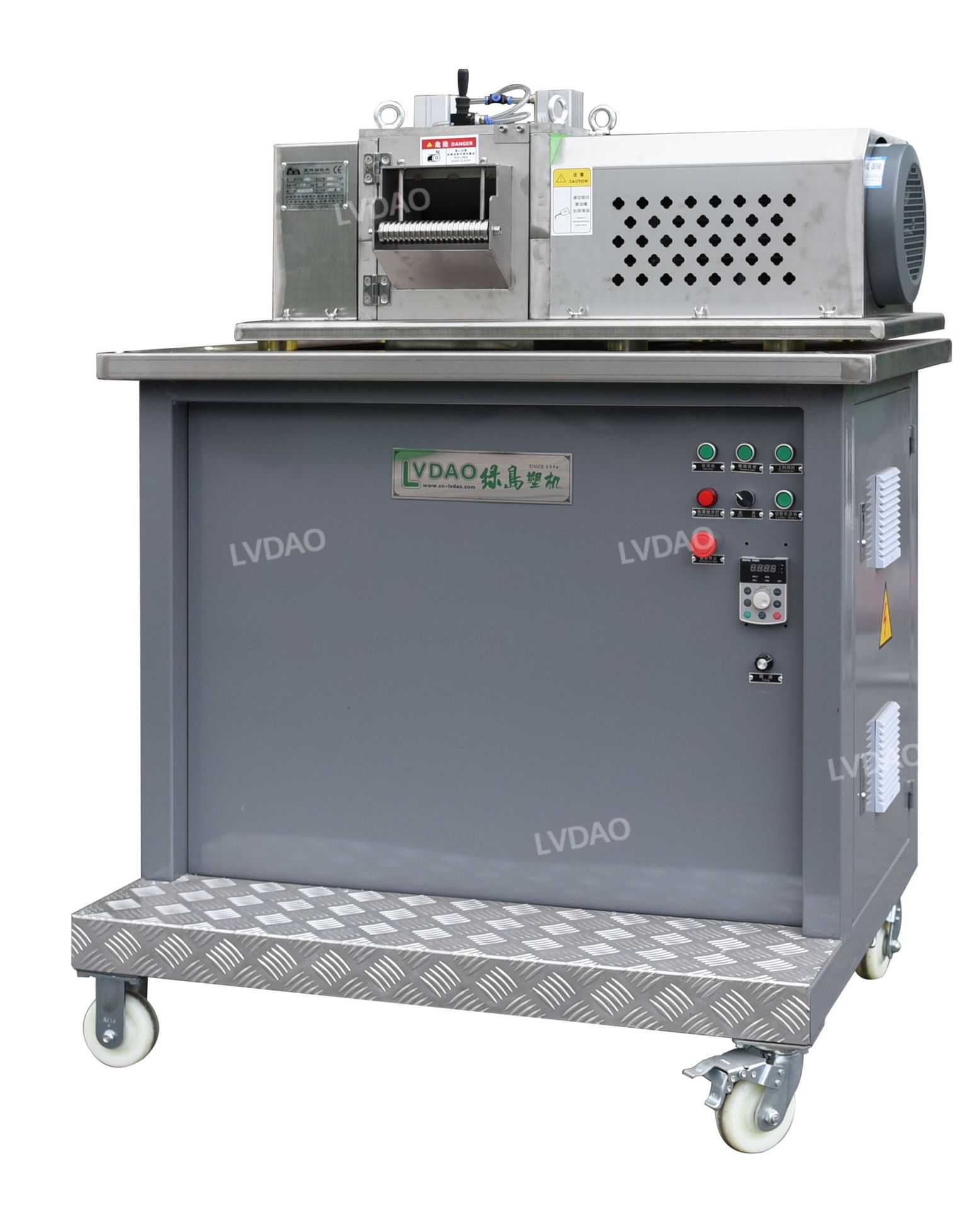 厂家直销绿岛塑料回收造粒变频切粒机水拉条不锈钢-阿里巴巴