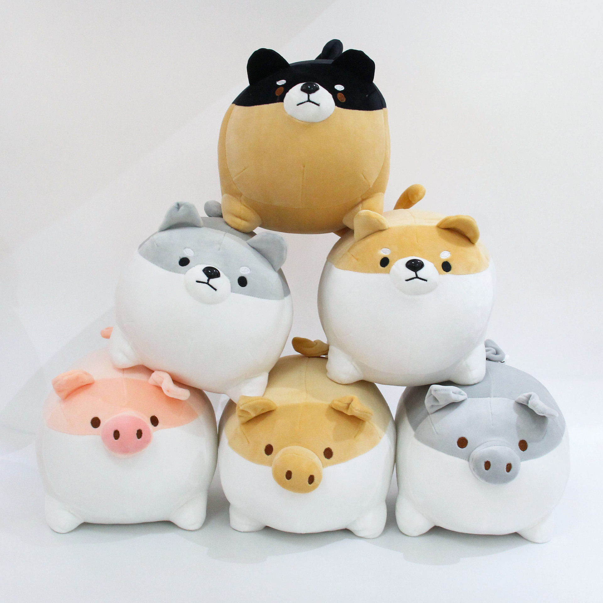 2021新款软体柯基柴犬公仔毛绒玩具宠物布偶生日布娃娃玩偶抱枕