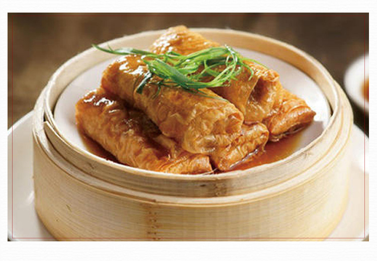 加藤利鸡丝腐皮卷广式早茶点心半成品蒸点广东茶楼小吃冷冻食品