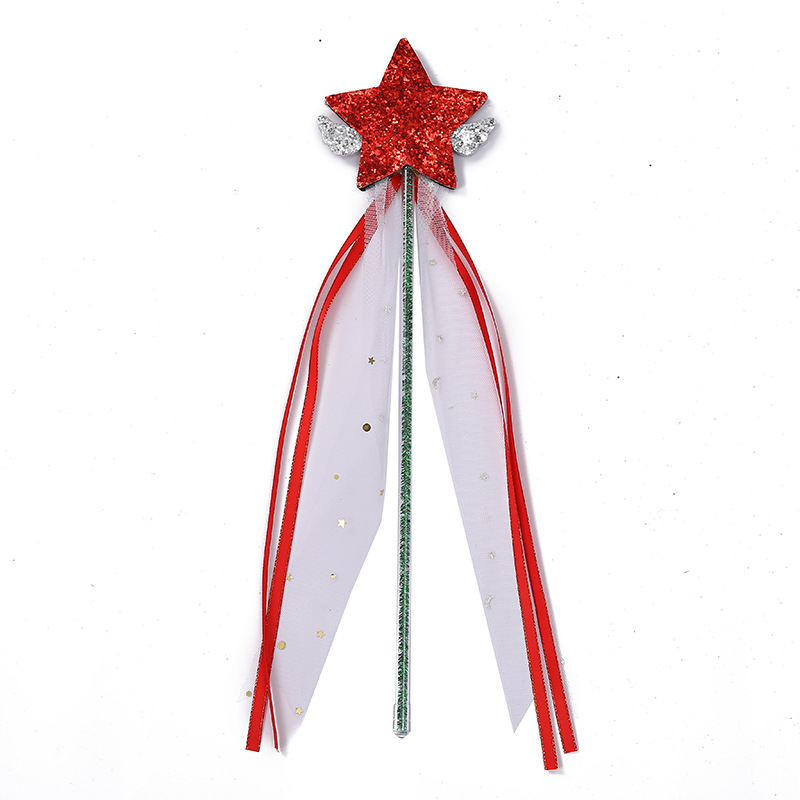 Creative Five-Pointed Star Sequin Magic Wand Children's Long Tassel Magic Wand Dance Performance Magic Wand Wholesale