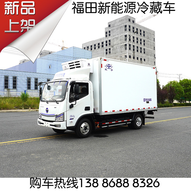 纯电动箱式货车 奥铃智蓝三人座绿牌冷链车 市区续航220公里-阿里巴巴