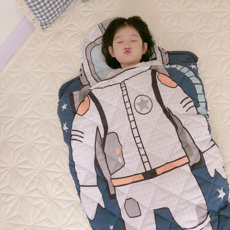 ins风出口造型儿童防踢被可爱宇航员公主全棉宝宝夹棉婴幼儿睡袋