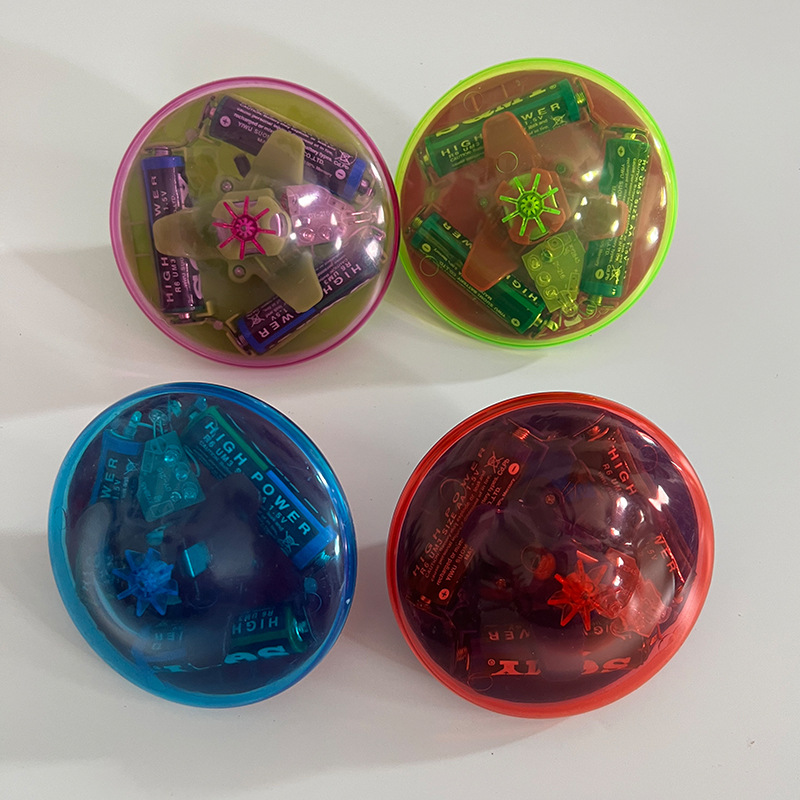 跨境外贸儿童电动发光音乐飞碟陀螺玩具批发夜光陀螺七彩闪光ufo