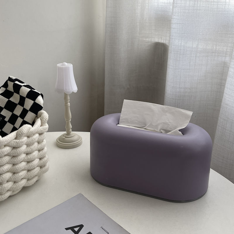 Nordic Ins Living Room Tissue Box Simple Cute Creative Home and Dormitory Bedroom Coffee Table Top Restaurant Tissue Box