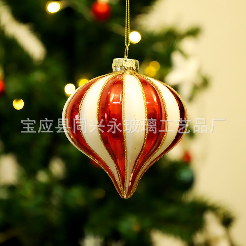 玻璃圣诞球装饰布置橱窗玻璃圣诞节圣诞树彩绘球挂件圣诞礼物