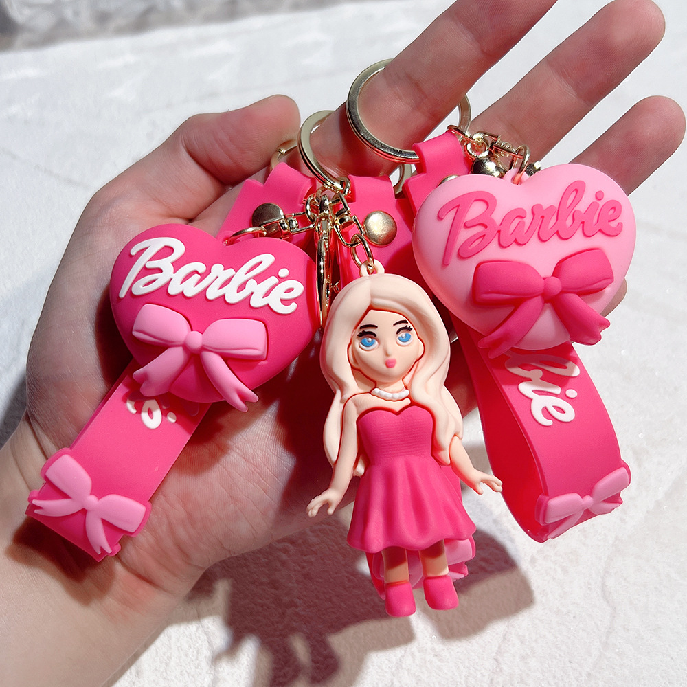 Spot Barbie Keychain Barbie Doll Ornament Girls Bags Pendant Movie Cross-Border New Arrival