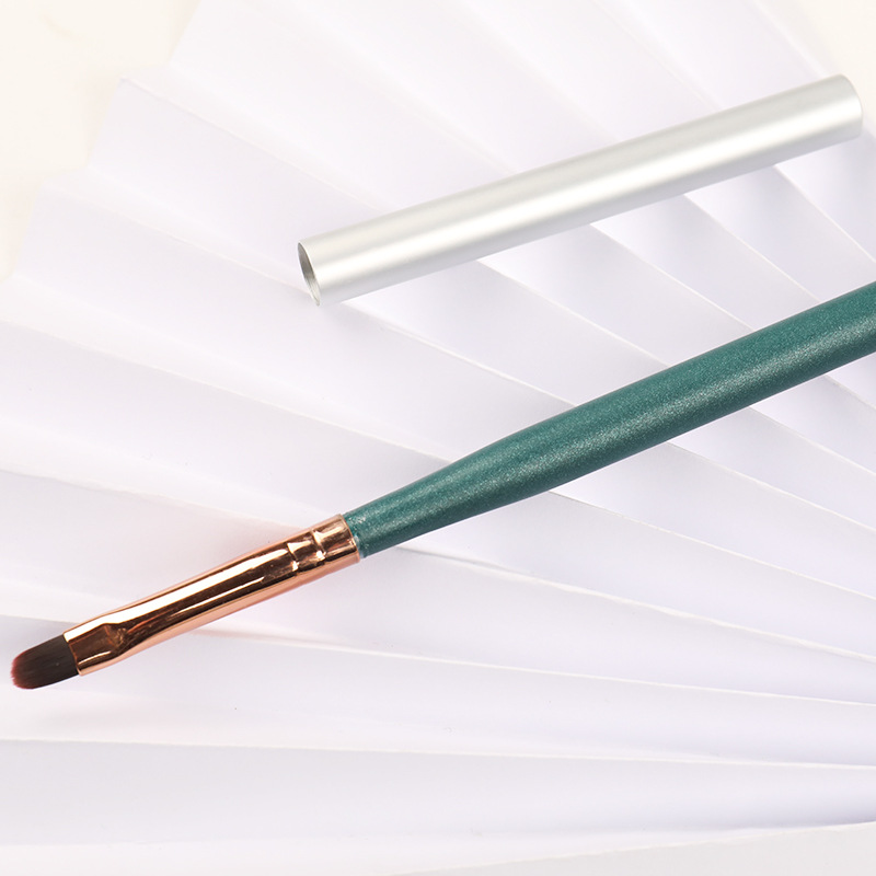 美甲笔刷光疗笔日式罐装胶刷圆头平头甲油胶刷延长甲取胶美甲笔