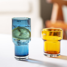 J7IB英国莫兰迪色水杯玻璃杯果汁杯子平底 家用冷水壶大容量啤酒