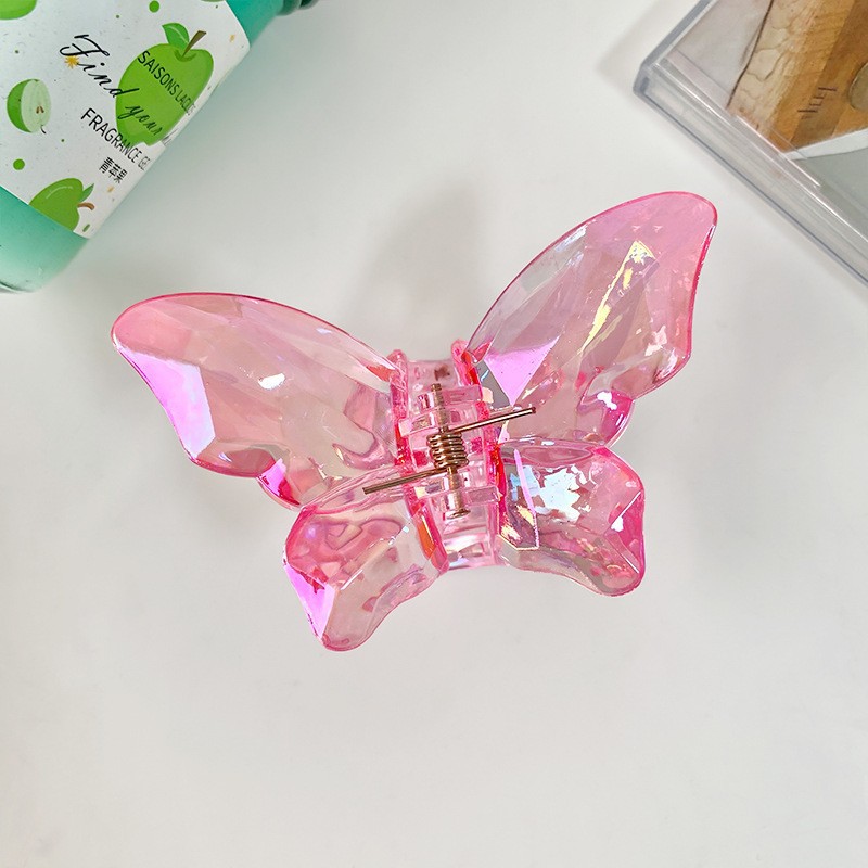 小号水晶蝴蝶抓夹2024新款小女孩发抓甜美可爱发夹-阿里巴巴