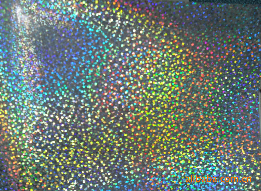 厂家直销 各种颜色镭射工艺碎玻璃图案卡纸