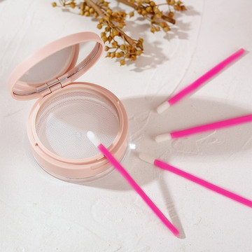 批发一次性唇刷黑色空心杆100支装 口红刷唇釉刷头影楼化妆师专用