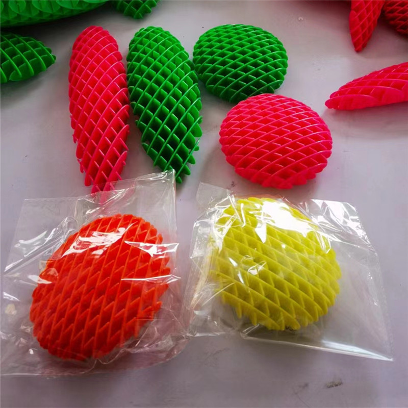 3d Printing Radish Decompression Elastic Net Can't Catch Toy Net Red Retractable Toy Radish Family New Member Wholesale