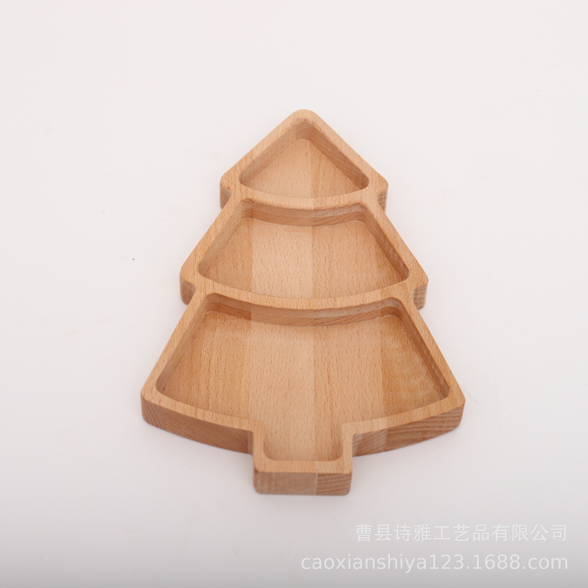 Christmas Creative Elk Oak Pine Tray Wooden Dim Sum Plate Cartoon Bamboo Christmas Tree Dinner Plate Fruit Plate