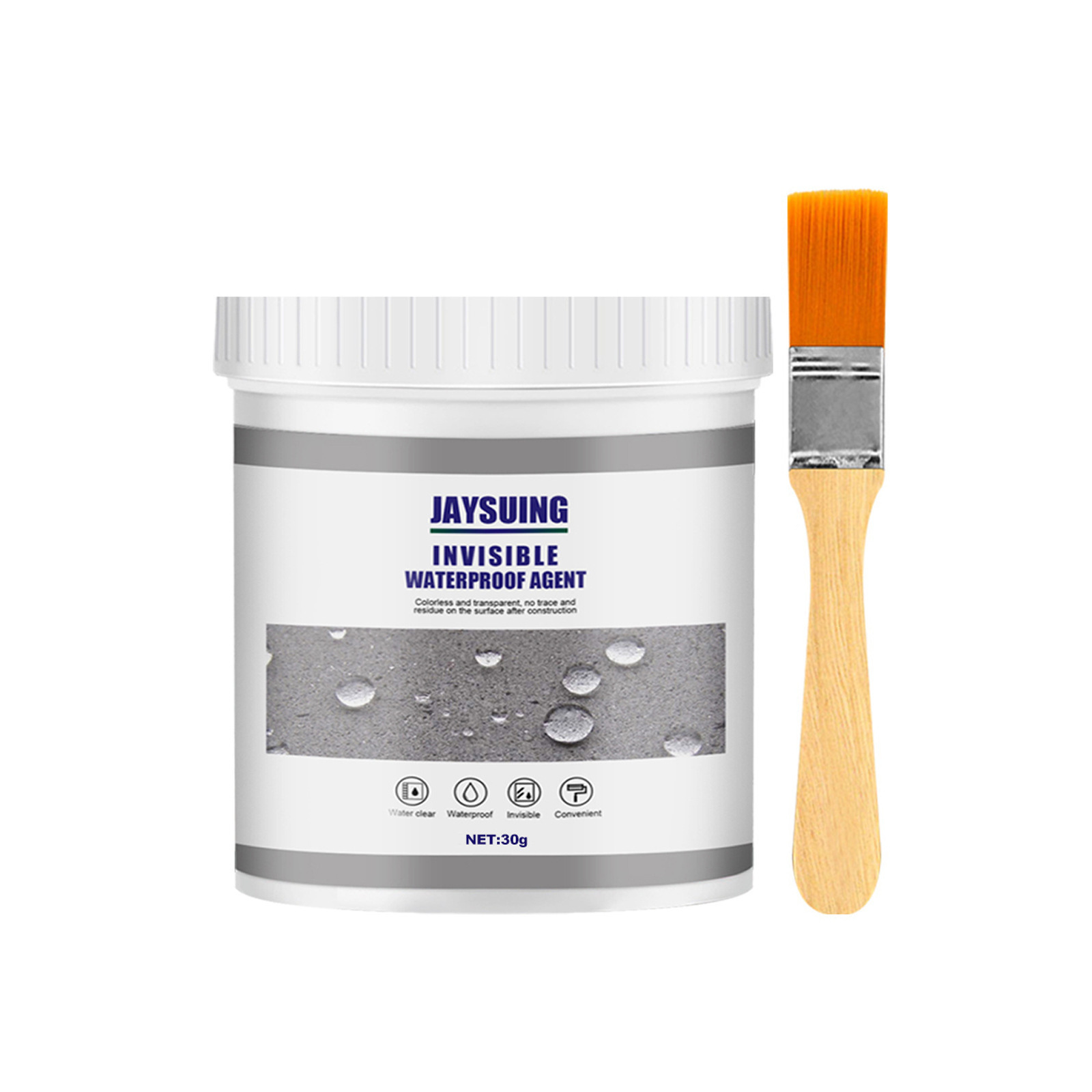 Jue-Fish Waterproof Adhesive Sealant Bathroom Kitchen Exterior Wall Leak-Proof Water Blocking Repair Non-Smashing Brick Leak-Repairing Paint