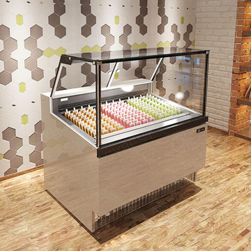 easybest商用直角冰淇淋展示柜 风冷冰淇淋雪糕展示柜energyfg