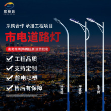 LED市电路灯5米6米7米8米城市主干道乡村市政工程太阳能路灯杆