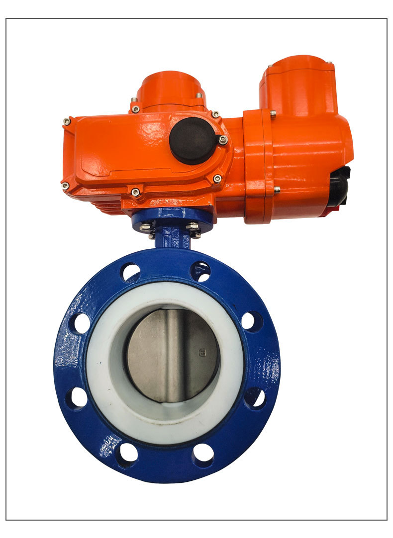 厂家长期供应 电动法兰四氟蝶阀d941x-10/16 dn50-dn1400