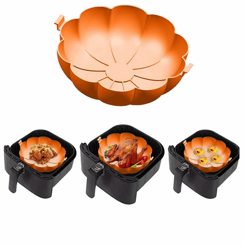 空气炸锅垫硅胶air fryer liners配件蛋糕烤盘圆隔热垫托盘炸锅垫