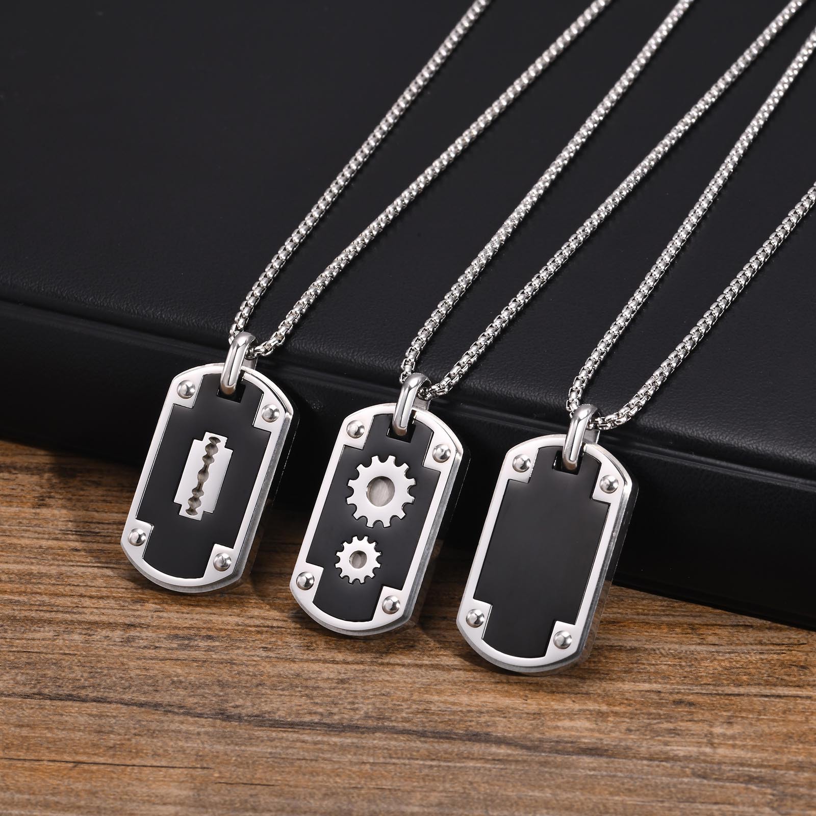 欧美首饰批发 不锈钢吊坠吊牌项链男士 泉溪水饰品 pn-1938-阿里巴巴