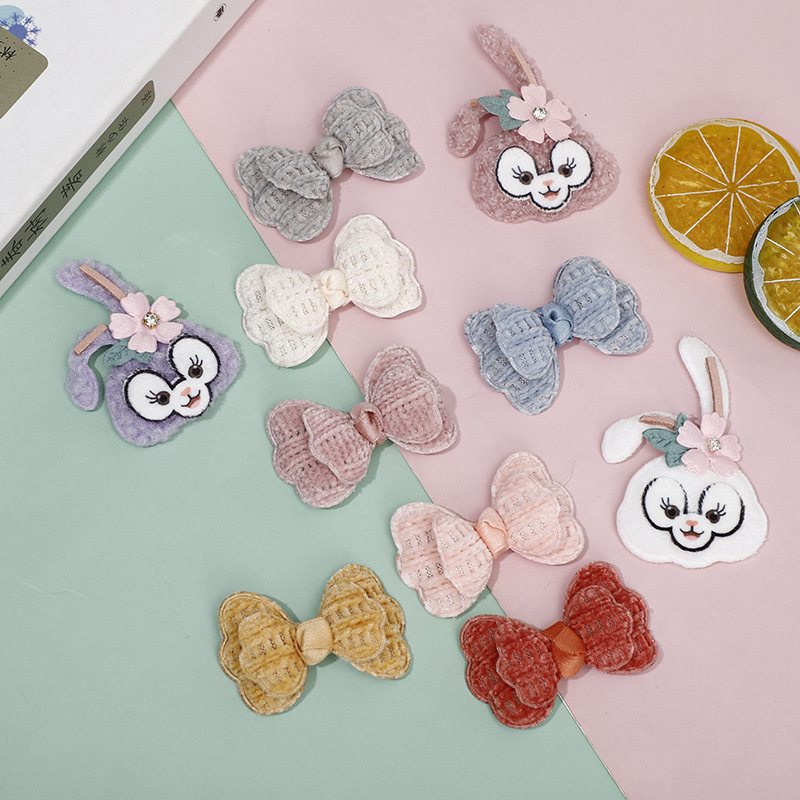 New DIY Fabric Cotton-Filled Bow Girls Hair Accessories Materials Accessories Clothing Ankle Sock Decorations