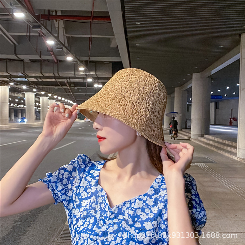 Korean Style Fashionable All-Match Double-Sided Fisherman Hat Summer Thin Women's Sun Hat Breathable Sun Hat Sun Hat