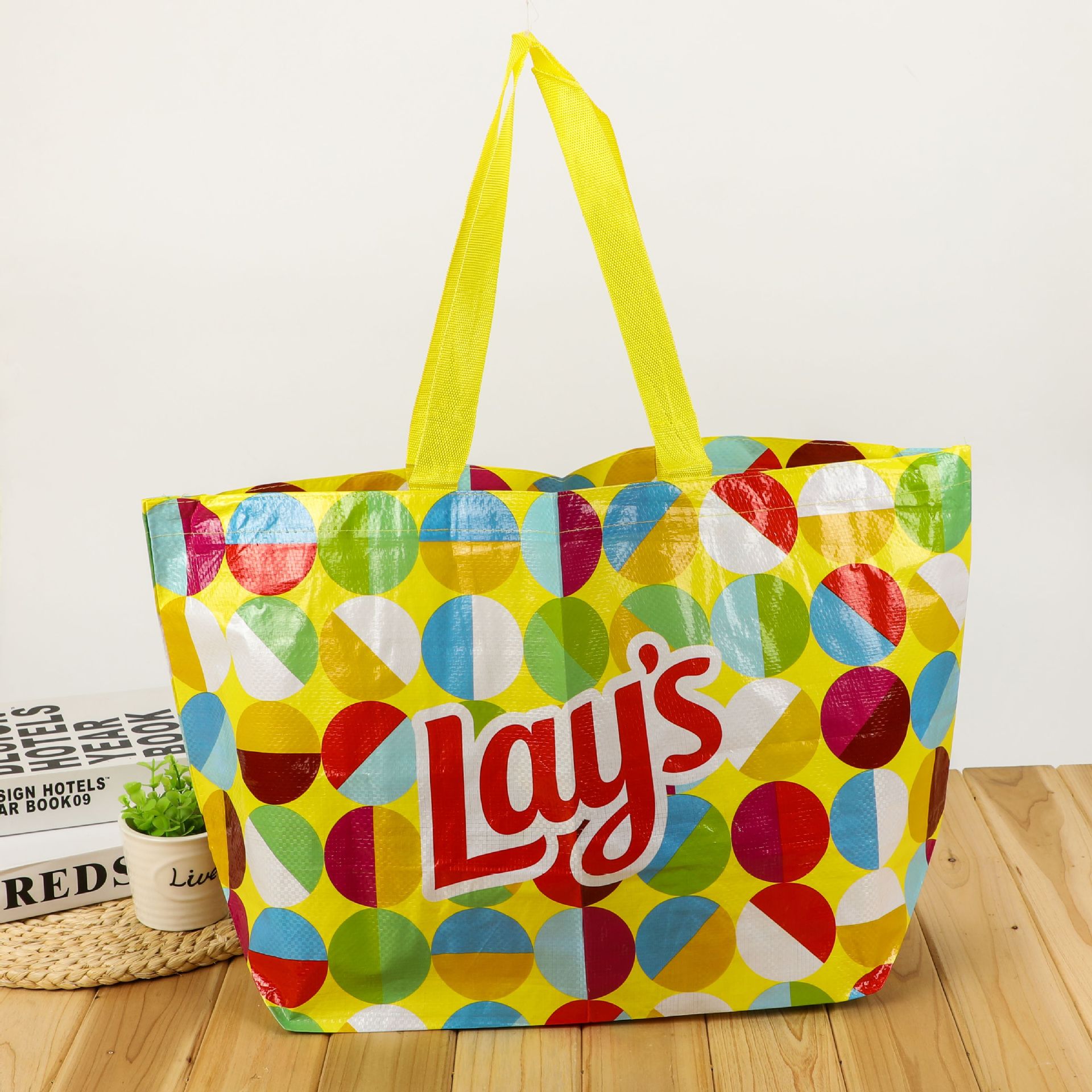 编织手提袋塑料覆膜编织袋彩印手提编织袋淋膜购物袋可印logo