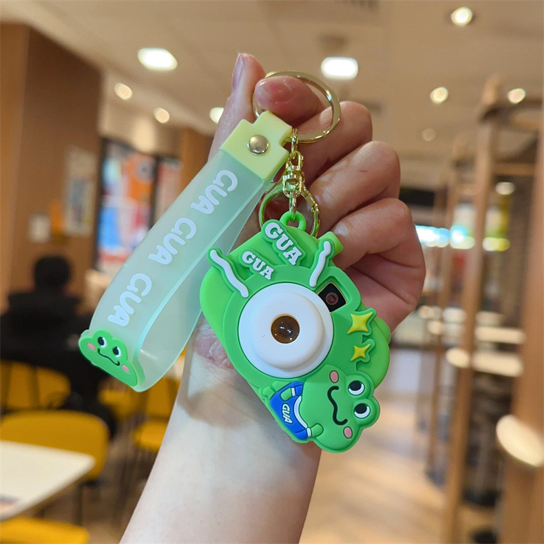Genuine Creative Dragon Year Daji Projection Camera Couple Cartoon Car Key Ring Schoolbag Pendant New Year Small Gift