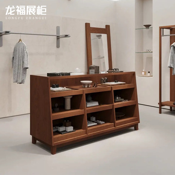 饰品中岛展示柜服装店鞋包衣帽多层玻璃中岛台香水化妆品展台
