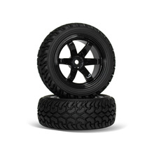 遥控车金属轮毂轮胎配件 大脚车汽车模型轮胎 儿童玩具配件