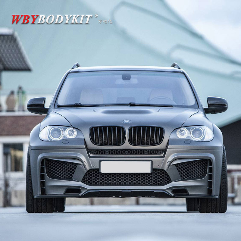 适用于x5e70改装prior design宽体大小包围前后杠机盖轮眉叶子板