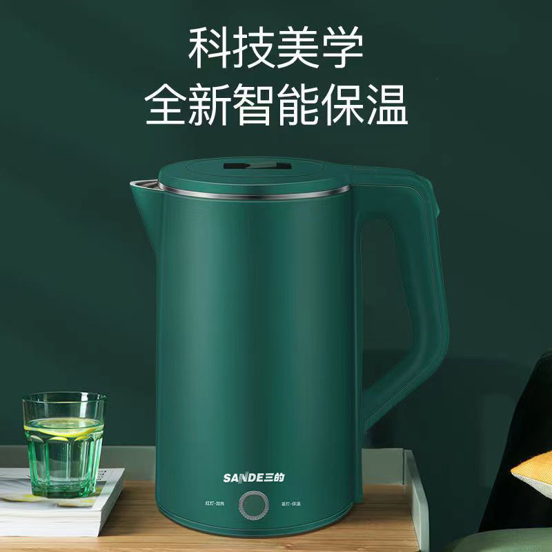 Three Electric Kettle Thermal Kettle Integrated Electric Kettle Kettle Water Pot Student Dormitory Kettle Household