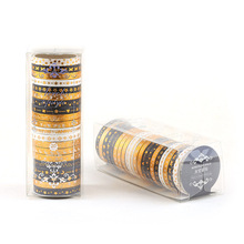 20Rolls Gold Foil Washi Tape Set Scrapbooking Washitape跨境