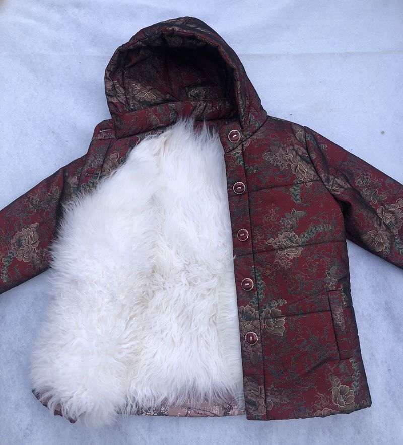 内蒙古羊毛羊皮棉袄图片