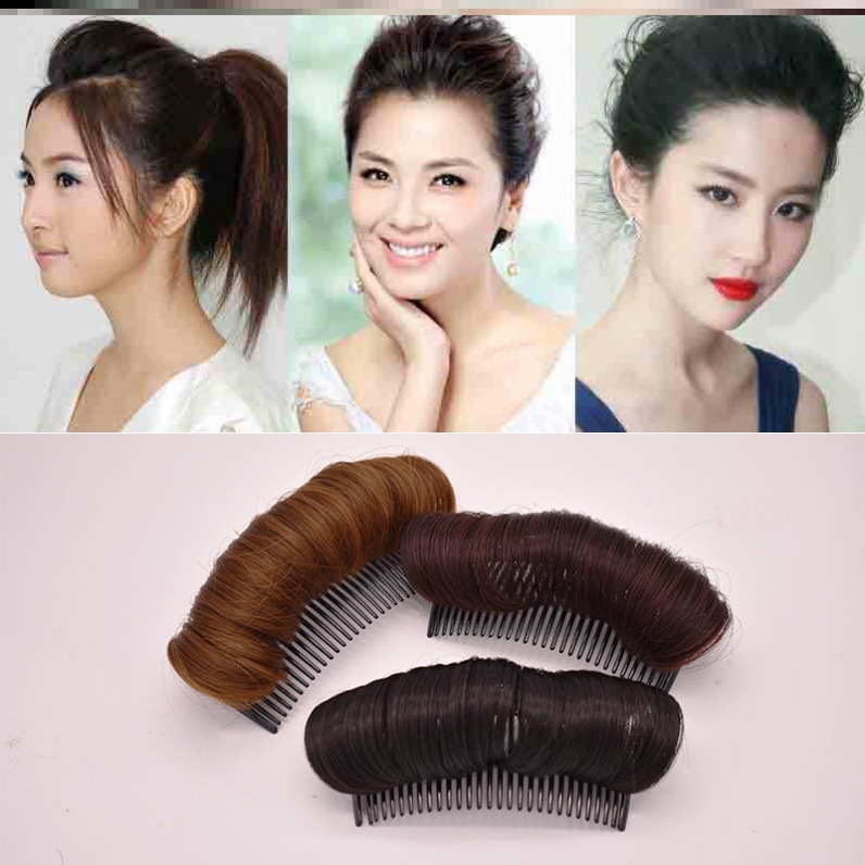 假发片女头顶蓬松发根仿真垫发梳自然隐形增量高颅顶盘发器垫发片