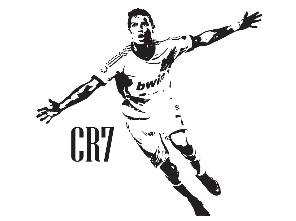 足球明星cr7 墙贴 外贸车窗玻璃贴纸车贴 速卖通亚马逊货源ya195