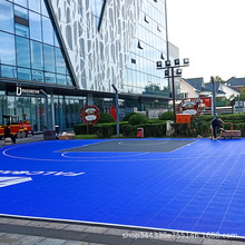 悬浮拼装地板厂家供应防滑室外幼儿园操场地胶篮球场拼接塑料地垫