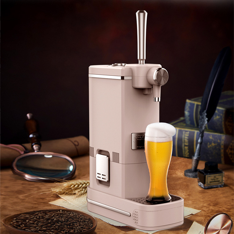 集品新品啤酒机家用双支啤酒设备含制冷功能啤酒泡沫机扎啤机批发
