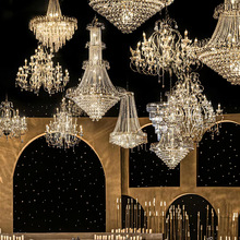 欧式水晶吊灯奢华客厅灯蜡烛水晶灯餐厅吊灯跨境灯具创意婚庆吊灯