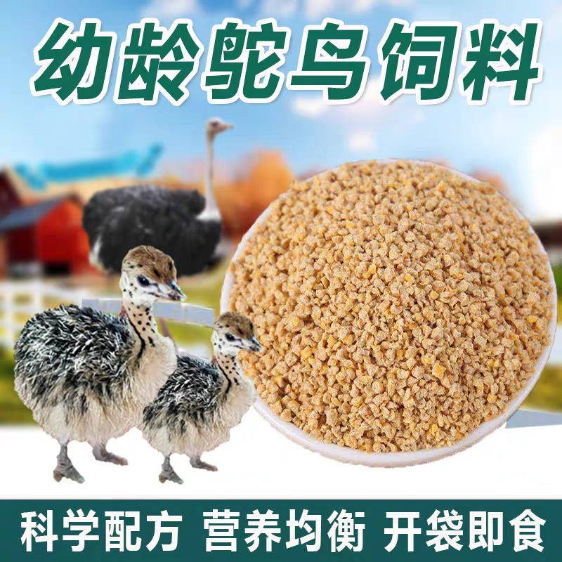 幼龄鸵鸟饲料幼苗饲料幼龄食物吃的东西饲养养殖粮食鸡鸭鹅通用跨