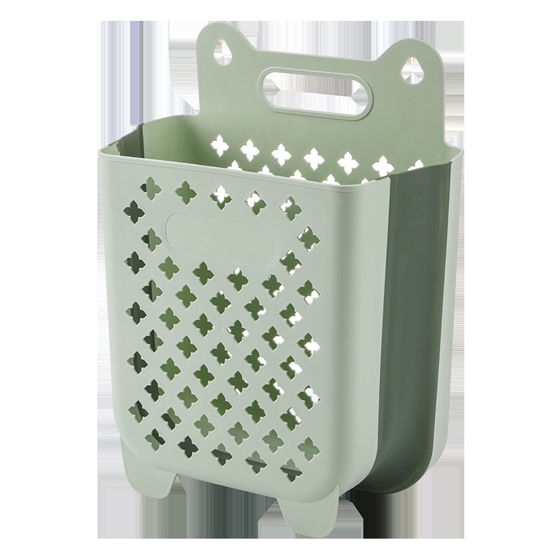 Laundry Basket Household Laundry Basket Wall Hanging Foldable Bathroom Bath Storage Basket Bucket Bathroom Artifact