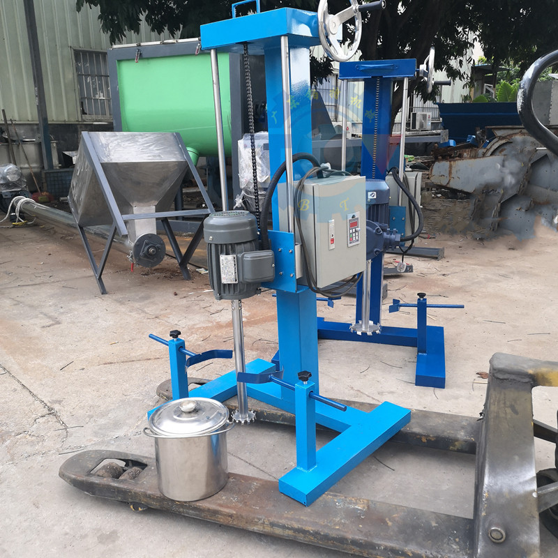 变频调速搅拌器 不锈钢轴杆桨叶搅拌机 功率550w实验室分散机