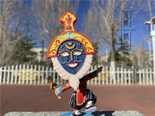 藏戏面具小孩来自拉萨的礼物摇头汽车家具摆件西藏旅游庆祝